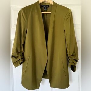 Army green Rachel Zoe blazer